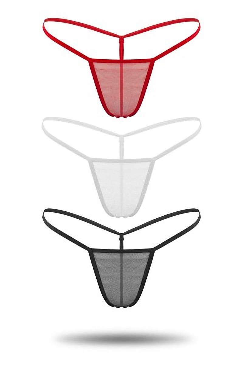Tül Tanga 3'lü Külot Set — görünüm 2